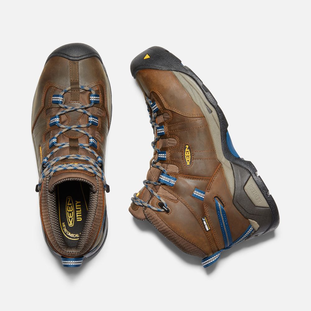 Keen Trekking Bot Erkek Kahverengi - Detroit Xt Waterproof (Steel Toe) - Türkiye JWFO05367